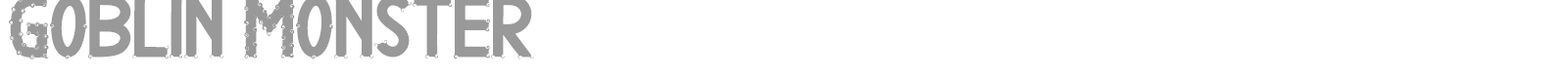 Goblin Monster font preview